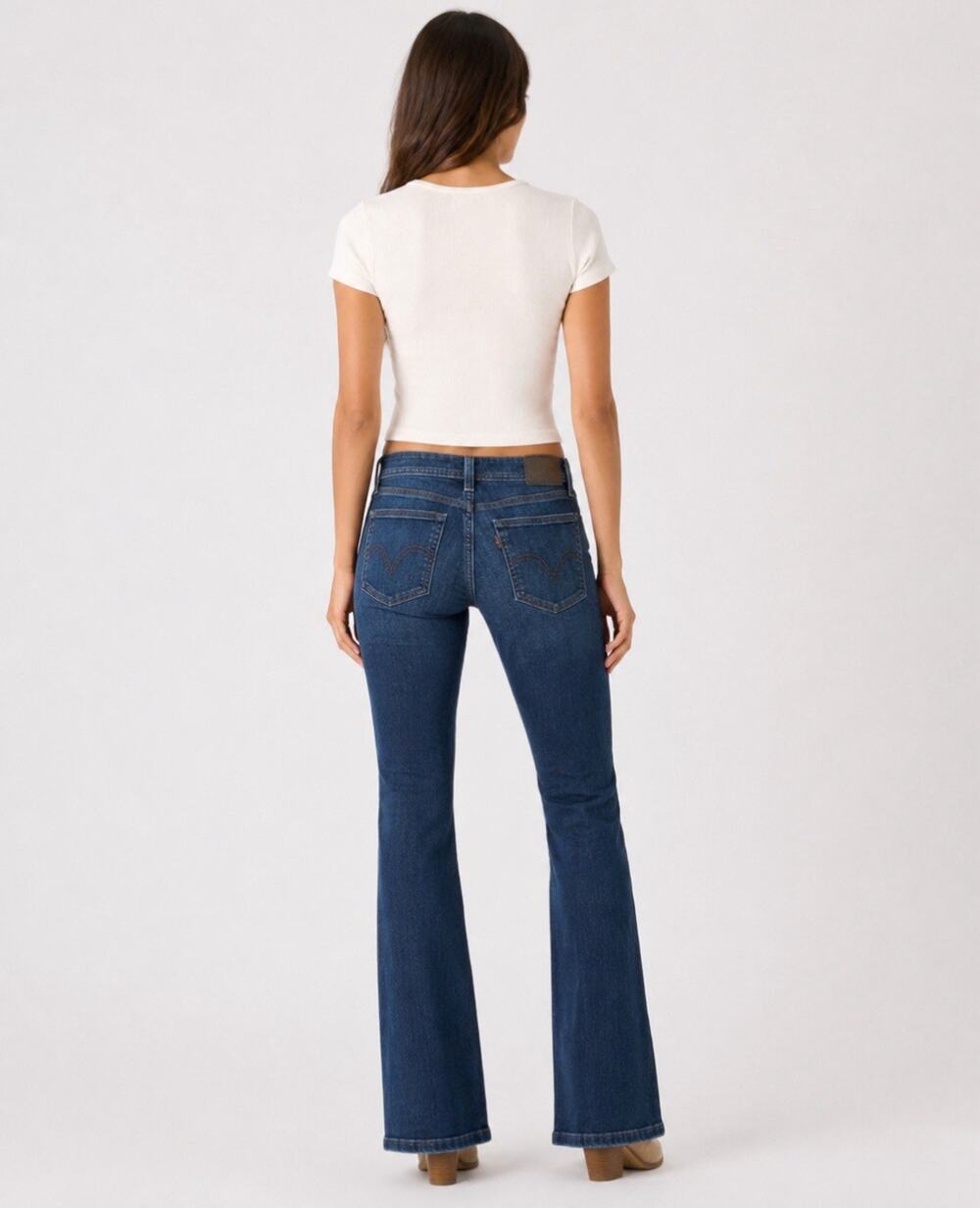 Levi's 529 Curvy Bootcut Women's Jeans Size 30 Dark Wash Denim Stretch Western